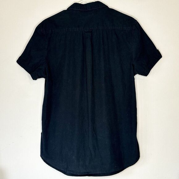 Kenneth Cole Reaction Men’s Shirt Button Up Black Sz Large‎ - Picture 2 of 8